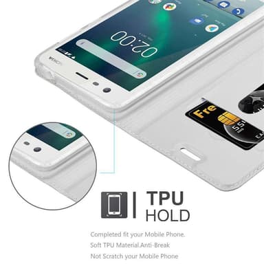 Nokia 2 2017 Fodral Skal Case (Silver)