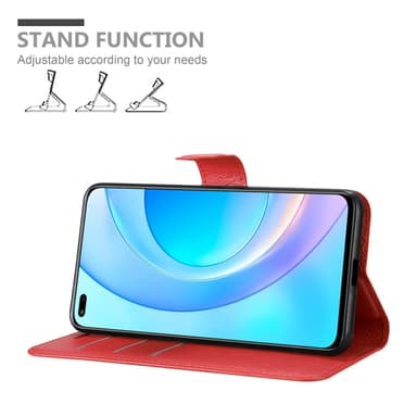 Honor 50 LITE Plånboksfodral Skal (Röd)