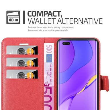 Huawei NOVA 7 PRO 5G Plånboksfodral Skal (Röd)