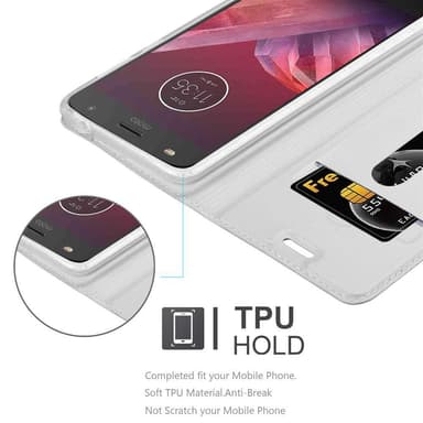 Motorola MOTO Z2 Fodral Skal Case (Silver)