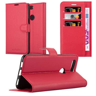 OnePlus 5T Plånboksfodral Skal (Röd)