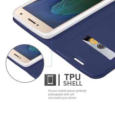 Motorola MOTO G5 PLUS Fodral Skal Case (Blå)