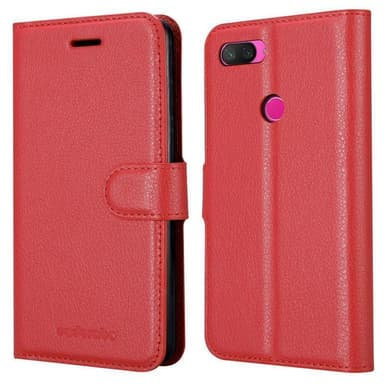 Xiaomi Mi 8 LITE Plånboksfodral Skal (Röd)