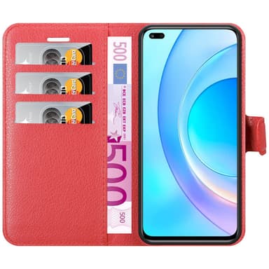 Honor 50 LITE Plånboksfodral Skal (Röd)
