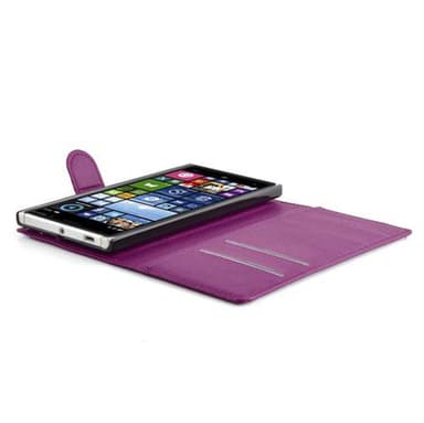Nokia Lumia 830 Plånboksfodral Skal (Lila)