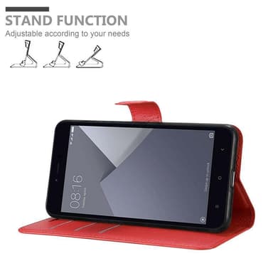 Xiaomi RedMi NOTE 5A Plånboksfodral Skal (Röd)