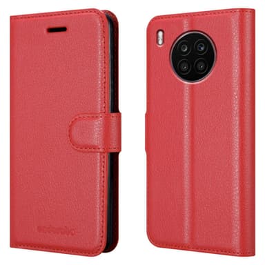 Honor 50 LITE Plånboksfodral Skal (Röd)