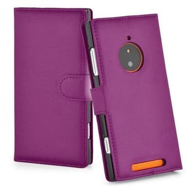 Nokia Lumia 830 Plånboksfodral Skal (Lila)