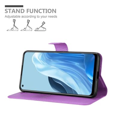Oppo FIND X5 LITE / Reno7 5G Plånboksfodral Skal (Lila)