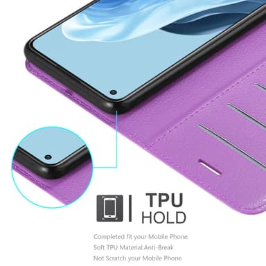 Oppo FIND X5 LITE / Reno7 5G Plånboksfodral Skal (Lila)