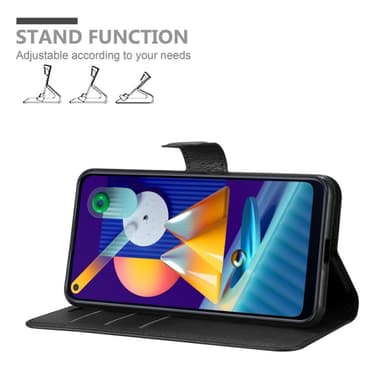 Samsung Galaxy A11 / M11 Plånboksfodral Skal (Svart)