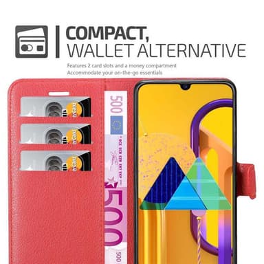 Samsung Galaxy M21 / M30s Plånboksfodral Skal (Röd)