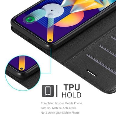 Samsung Galaxy A11 / M11 Plånboksfodral Skal (Svart)