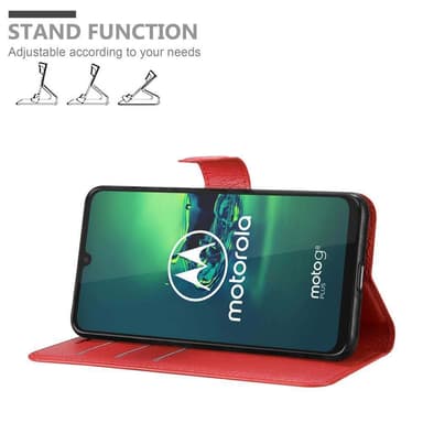 Motorola MOTO G8 PLUS Plånboksfodral Skal (Röd)