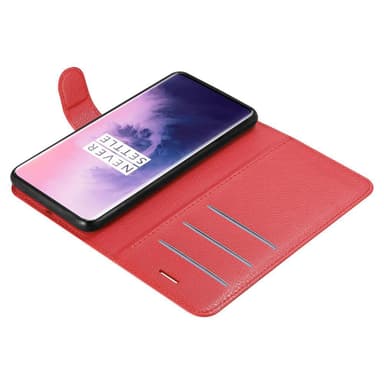 OnePlus 7 PRO Plånboksfodral Skal (Röd)