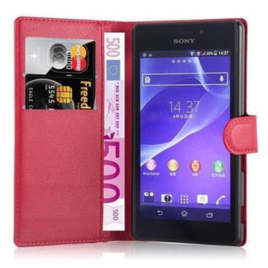 Sony Xperia M2 / M2 AQUA Plånboksfodral Skal (Röd)