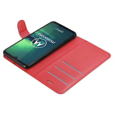 Motorola MOTO G8 PLUS Plånboksfodral Skal (Röd)