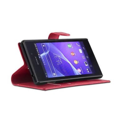 Sony Xperia M2 / M2 AQUA Plånboksfodral Skal (Röd)