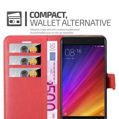 Xiaomi Mi 5s Plånboksfodral Skal (Röd)