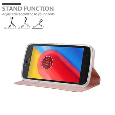 Motorola MOTO C PLUS Fodral Skal Case (Rosa)