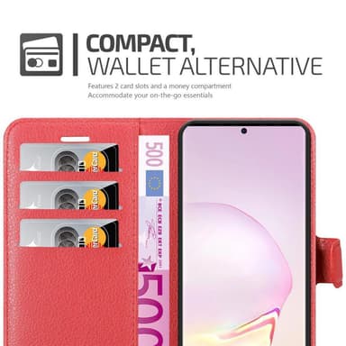 Samsung Galaxy NOTE 20 Plånboksfodral Skal (Röd)