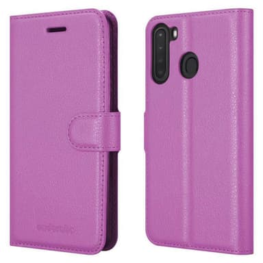 Samsung Galaxy A21 Plånboksfodral Skal (Lila)