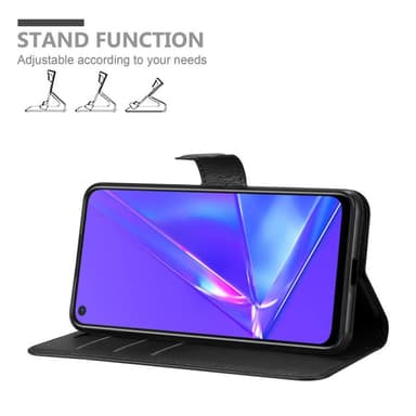 Oppo A72 Plånboksfodral Skal (Svart)