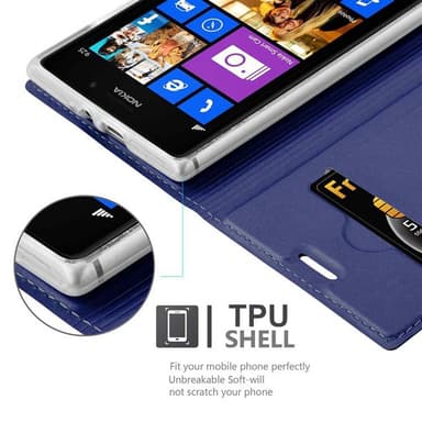 Nokia Lumia 925 Fodral Skal Case (Blå)