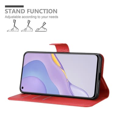 Huawei NOVA 7 5G Plånboksfodral Skal (Röd)