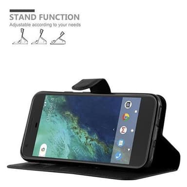Google PIXEL Plånboksfodral Skal (Svart)