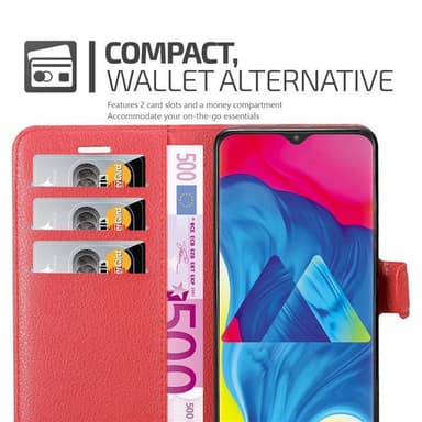 Samsung Galaxy A10 / M10 Plånboksfodral Skal (Röd)