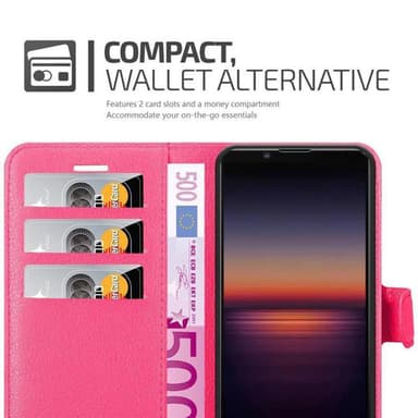 Sony Xperia 1 II Plånboksfodral Skal (Rosa)