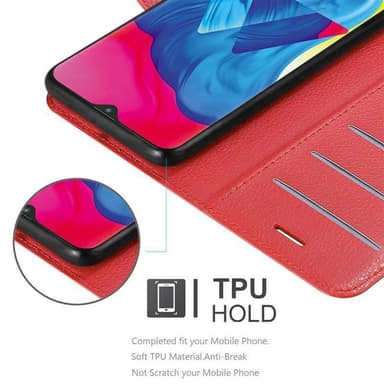 Samsung Galaxy A10 / M10 Plånboksfodral Skal (Röd)