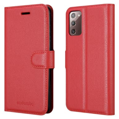 Samsung Galaxy NOTE 20 Plånboksfodral Skal (Röd)