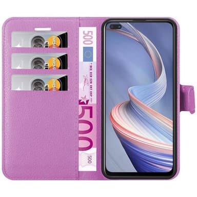 Oppo A92s Plånboksfodral Skal (Lila)