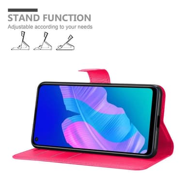 Huawei P40 LITE E Plånboksfodral Skal (Rosa)