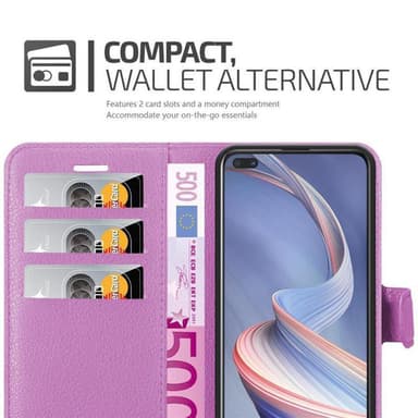 Oppo A92s Plånboksfodral Skal (Lila)