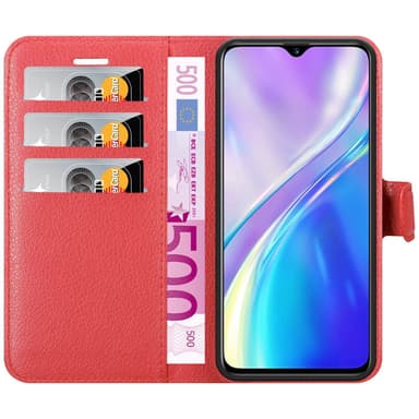 Realme X2 / XT / Oppo K5 Plånboksfodral Skal (Röd)
