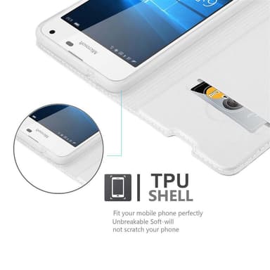 Nokia Lumia 650 Fodral Skal Case (Silver)