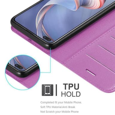 Oppo A92s Plånboksfodral Skal (Lila)