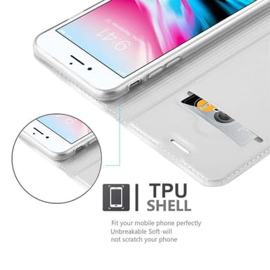 iPhone 7 / 7S / 8 / SE 2020 Fodral Skal Case (Silver)