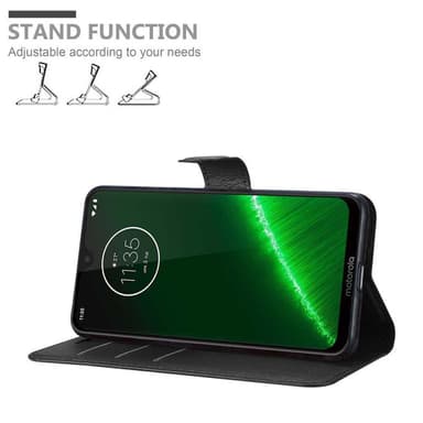 Motorola MOTO G7 / G7 PLUS Plånboksfodral Skal (Svart)