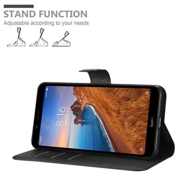 Xiaomi RedMi 7A Plånboksfodral Skal (Svart)