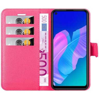 Huawei P40 LITE E Plånboksfodral Skal (Rosa)