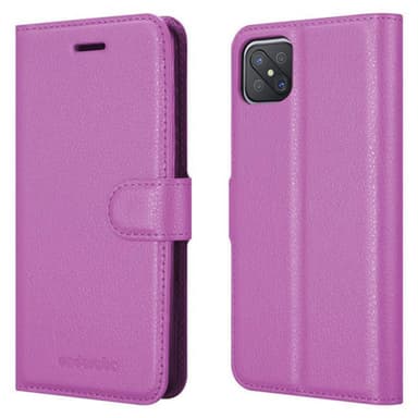 Oppo A92s Plånboksfodral Skal (Lila)