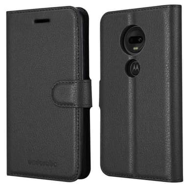 Motorola MOTO G7 / G7 PLUS Plånboksfodral Skal (Svart)