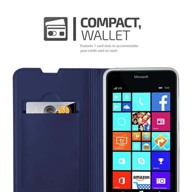 Nokia Lumia 640 Fodral Skal Case (Blå)