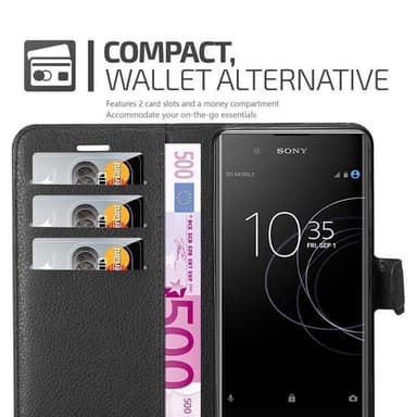 Sony Xperia XA1 PLUS Plånboksfodral Skal (Svart)