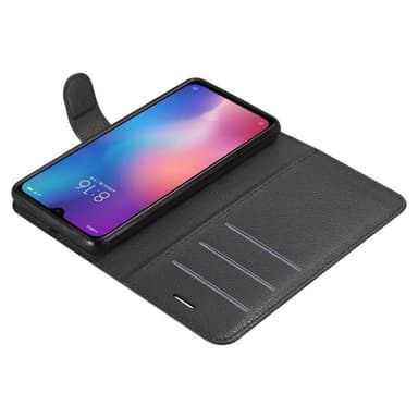 Xiaomi Mi 9 Plånboksfodral Skal (Svart)