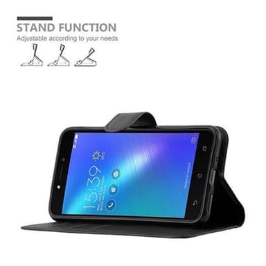 Asus ZenFone LIVE / 3 GO Plånboksfodral Skal (Svart)